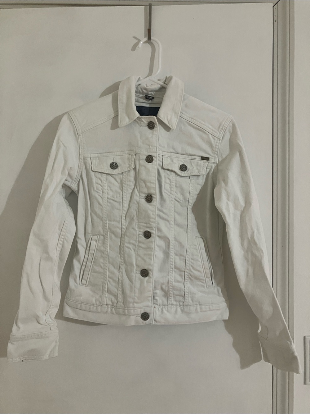 Eddie Bauer Women's White Denim Jacket